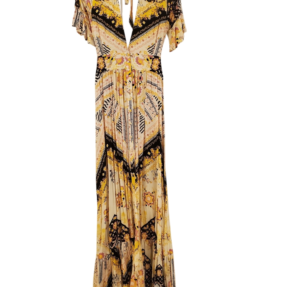 NWT Free People Coco Printed Maxi Dress Size M - Picture 3 of 11